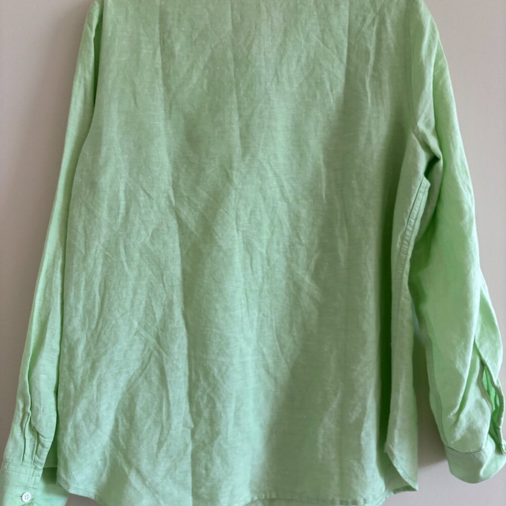 Talbots Linen Blend Top Size 4 - Picture 2 of 7